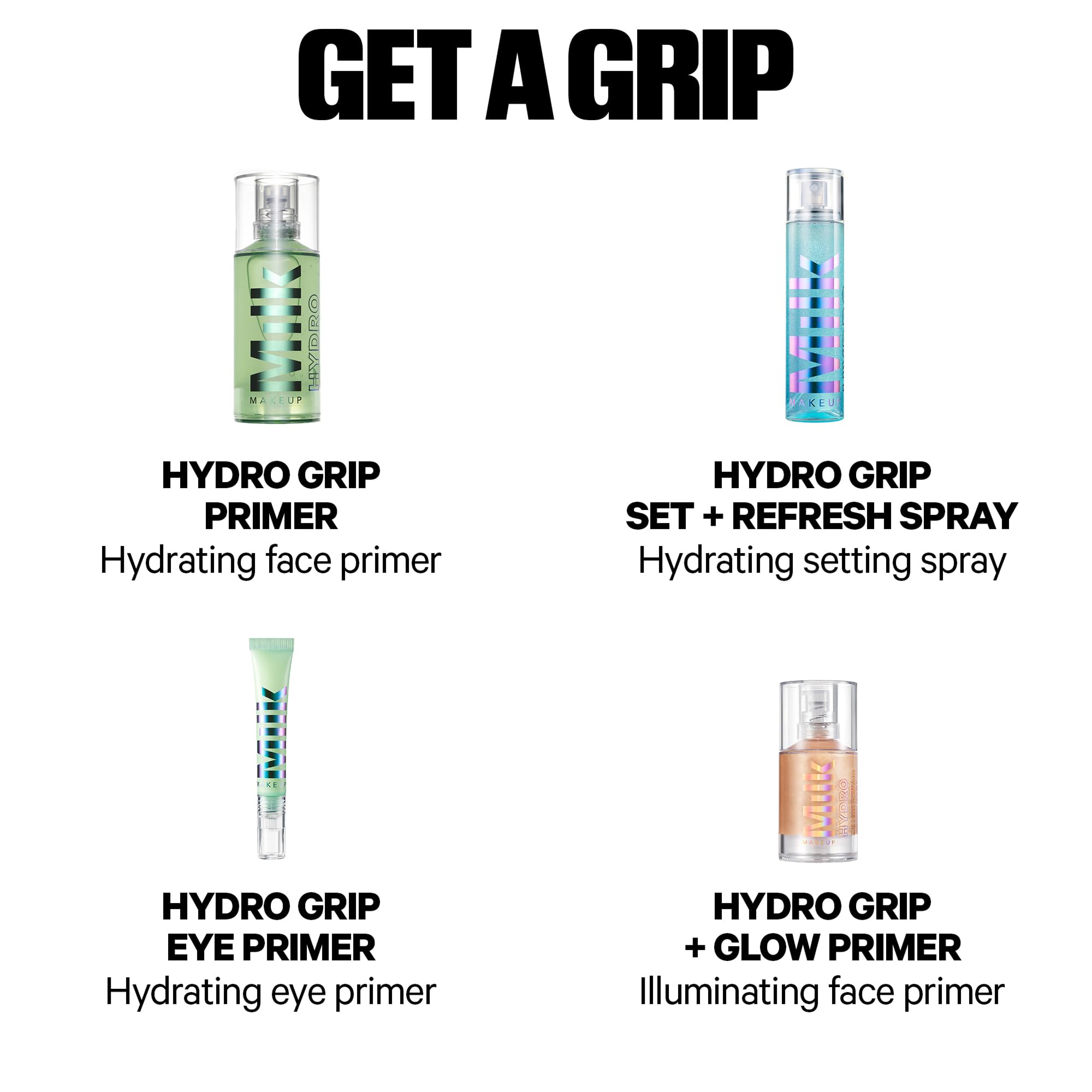 Milk Makeup Hydro Grip Eye Primer uses soft-focus powders for a smoother blur effect