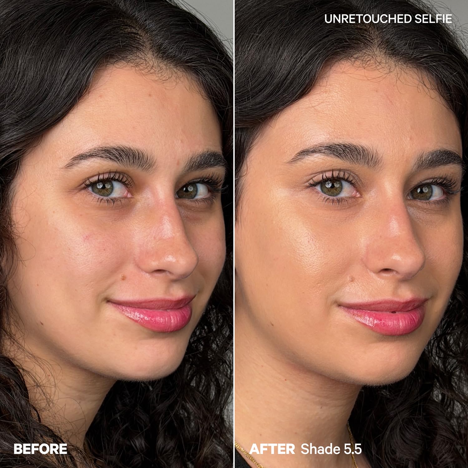 Milk Makeup Hydro Grip Gel Concealer on skin with dewy finish and natural radiance