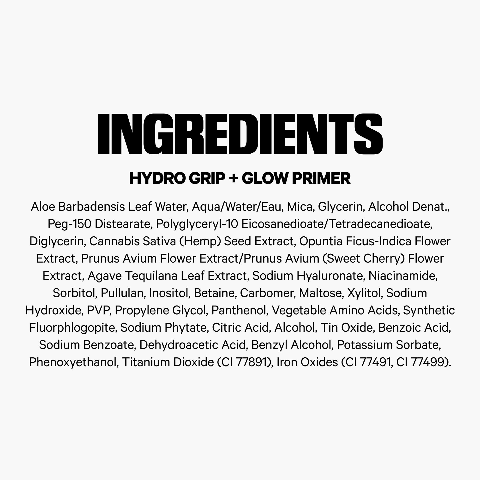 Radiant, golden glow after Milk Makeup Hydro Grip + Glow Primer application
