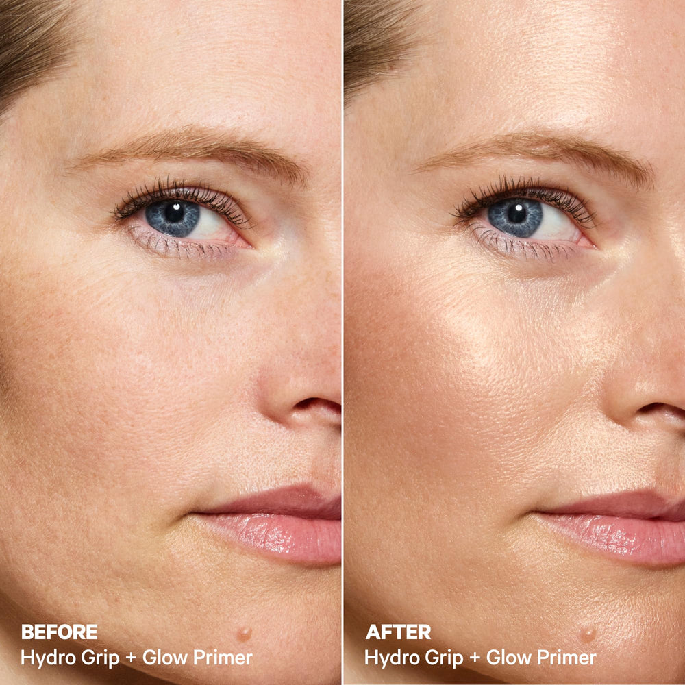 Hydration boost from hyaluronic acid in Milk Makeup Hydro Grip + Glow Primer