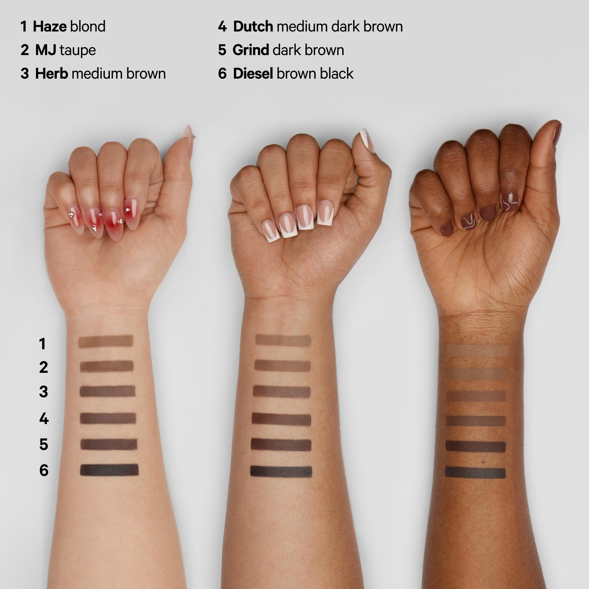 Milk Makeup Kush Brow Shadow Stick quick-dry color with 10-second set time