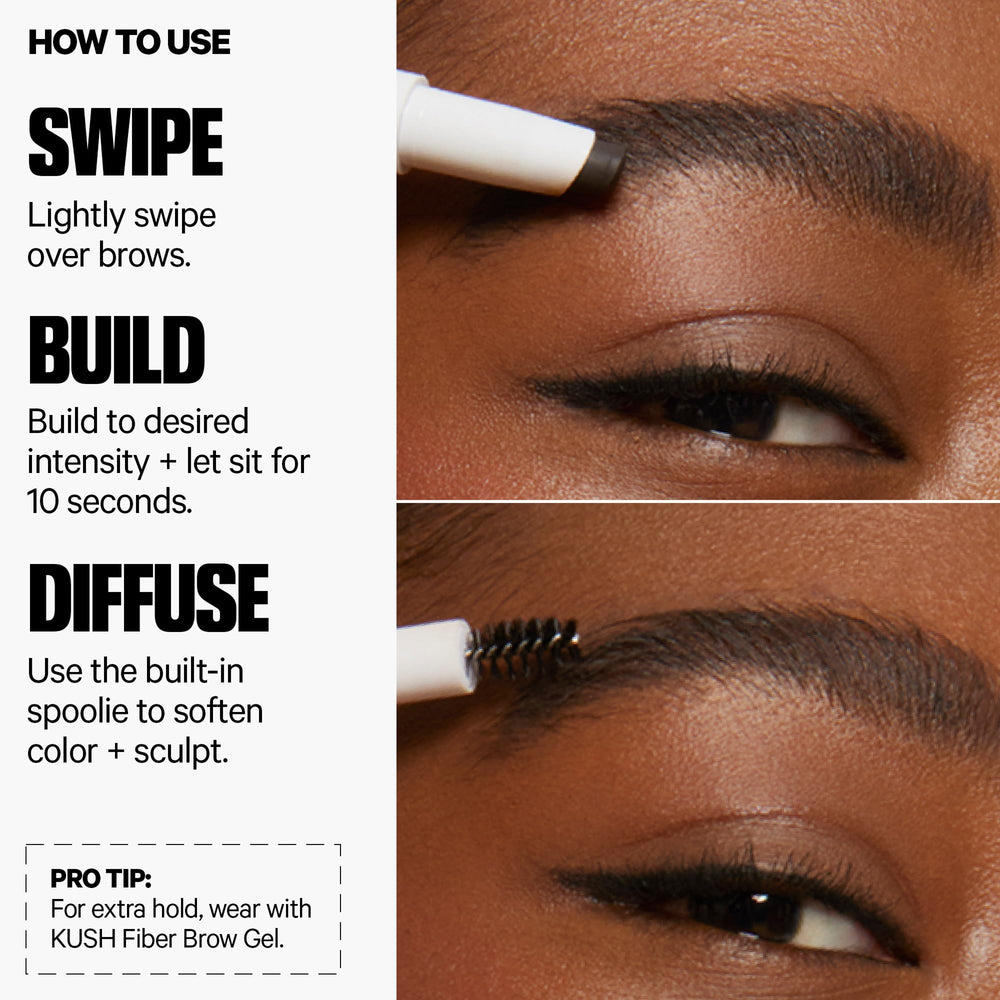 Milk Makeup KUSH Brow Shadow Stick hemp seed oil nourishes brows