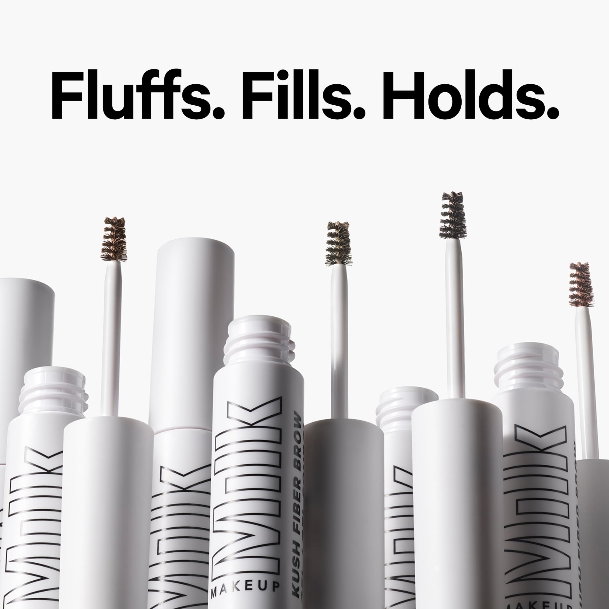 Milk Makeup KUSH Fiber Brow Gel brush-strokes demonstration for precise application