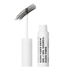Milk Makeup KUSH Fiber Brow Gel in Diesel Brown-Black delivers a natural lift.