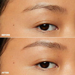 Milk Makeup KUSH Fiber Brow Gel fibers close-up reveal fluffy natural texture