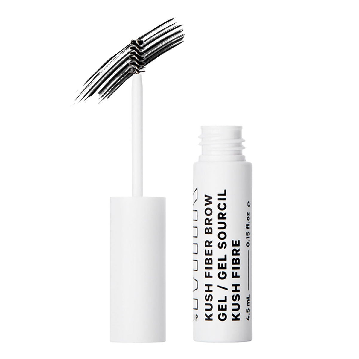 Milk Makeup KUSH fiber brow gel tinted application for defined brows.