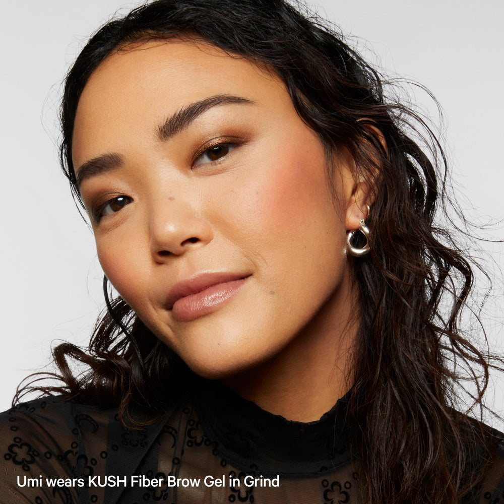 Milk Makeup KUSH Fiber Brow Gel vegan ingredients highlighted for clean beauty