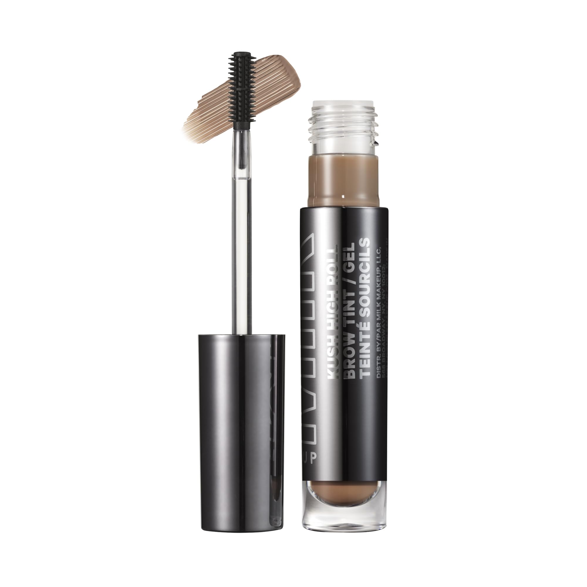 Milk Makeup KUSH High Roll Brow Tint application brush defines brows with precision.