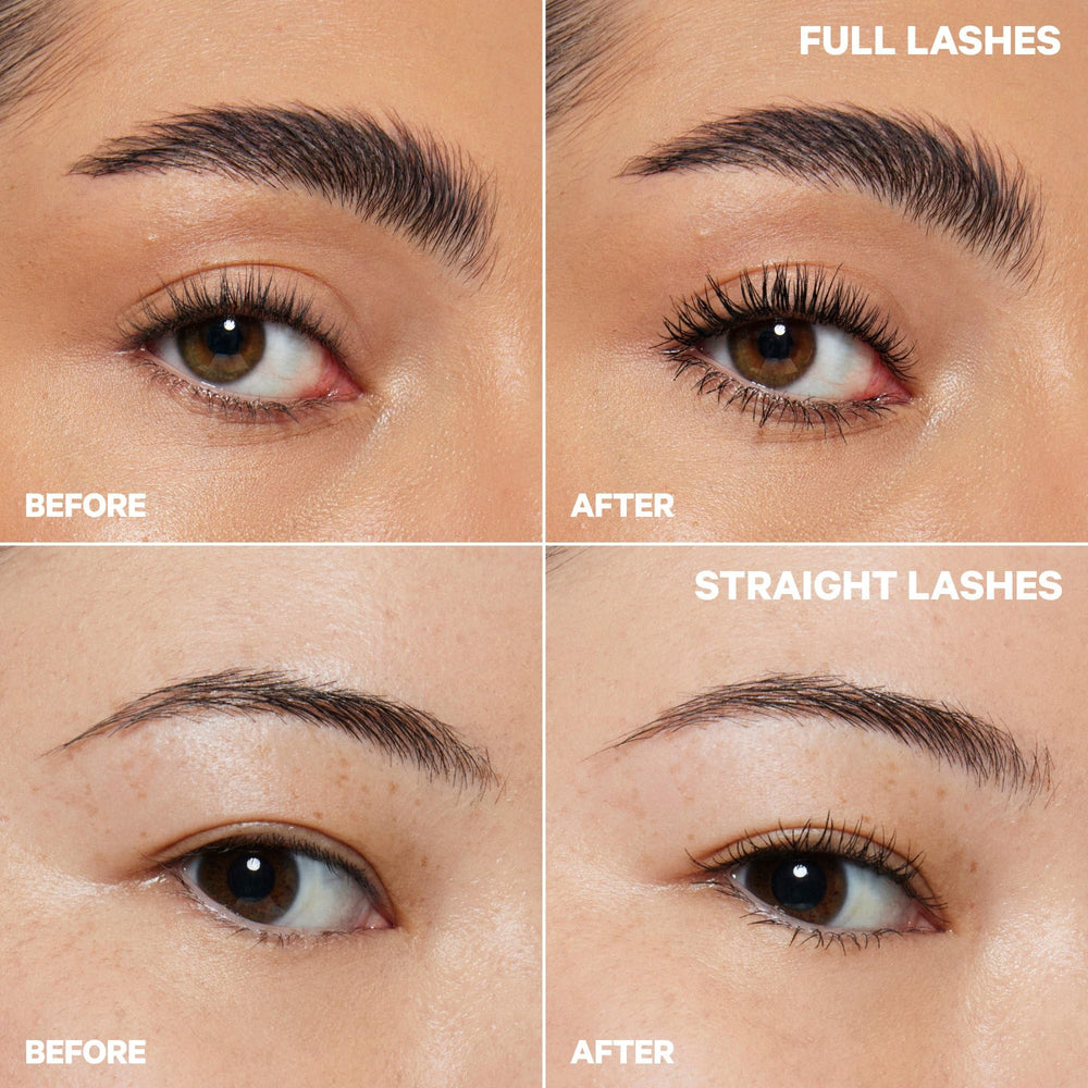 Milk Makeup KUSH High Roll Mascara removal with warm water demonstration