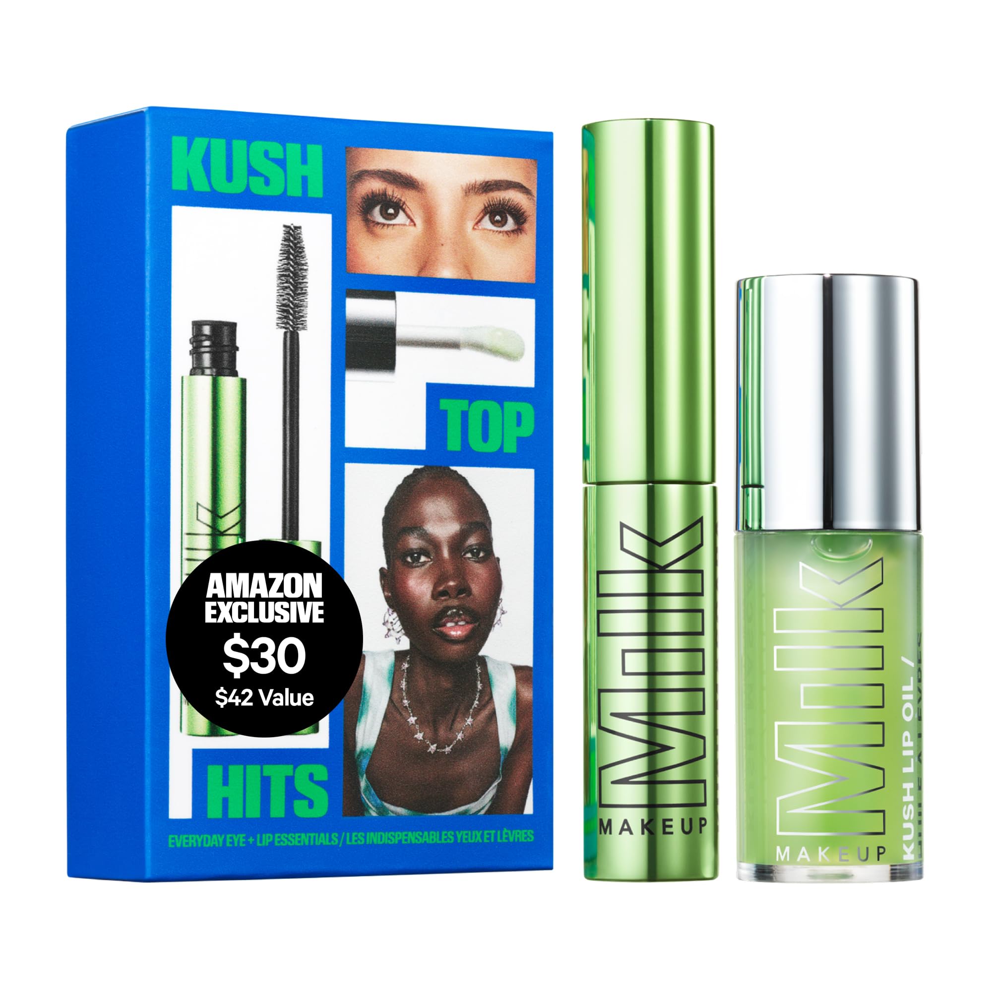 Milk Makeup Kush Top Hits Duo mascara wand close-up for lift and length
