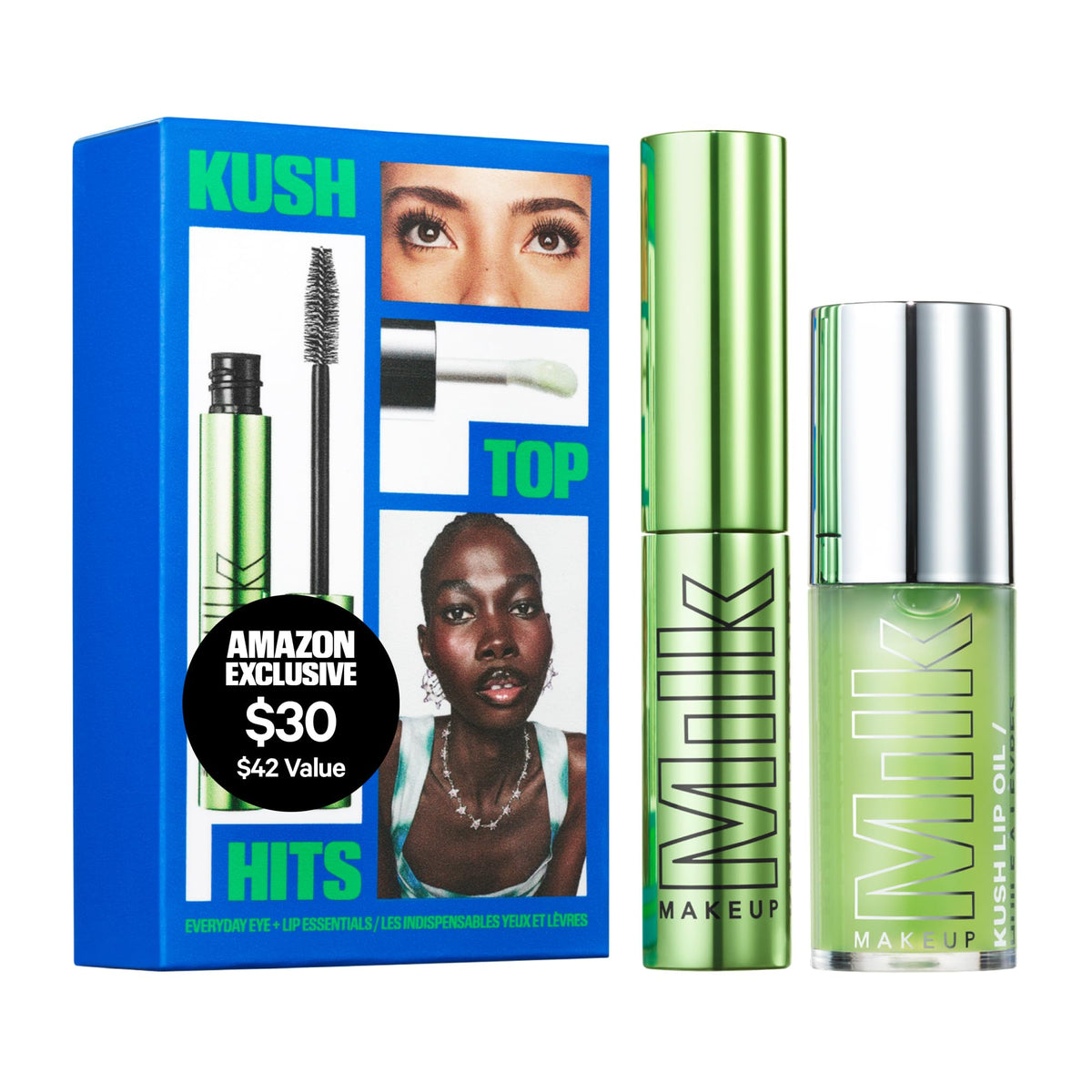 Milk Makeup Kush Top Hits Duo mascara wand close-up for lift and length