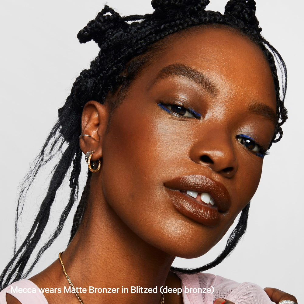 Milk Makeup Matte Bronzer color-match guidance for even tone.