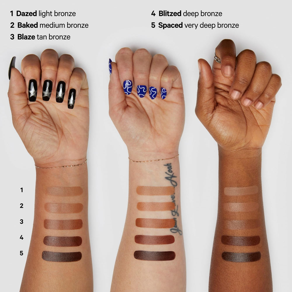 Milk Makeup Matte Bronzer Stick arms and legs for seamless bronzing