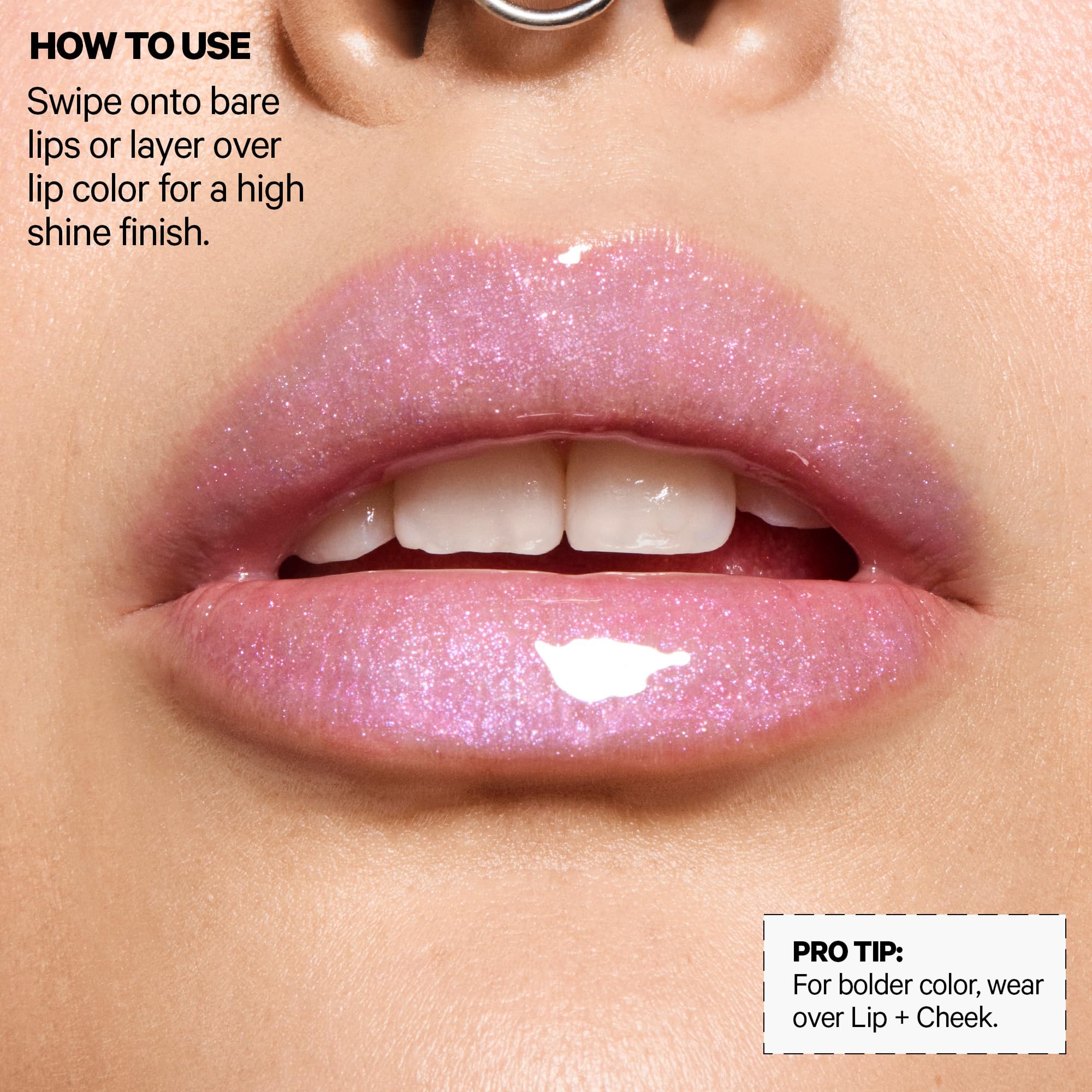 Milk Makeup Odyssey Lip Gloss Quest ingredients spotlight jojoba oil and nourishing oils.