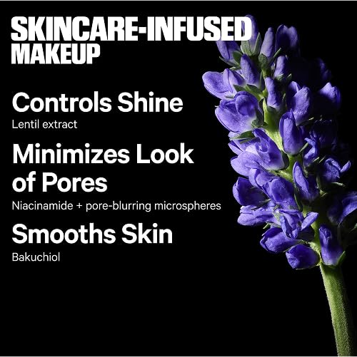 Milk Makeup Pore Eclipse powder swirled with brush for long-lasting makeup setting.