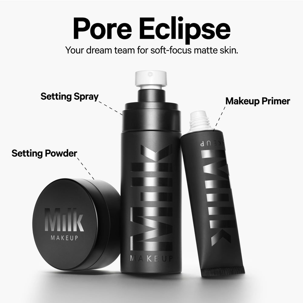 Milk Makeup Pore Eclipse compact packaging with travel-friendly design