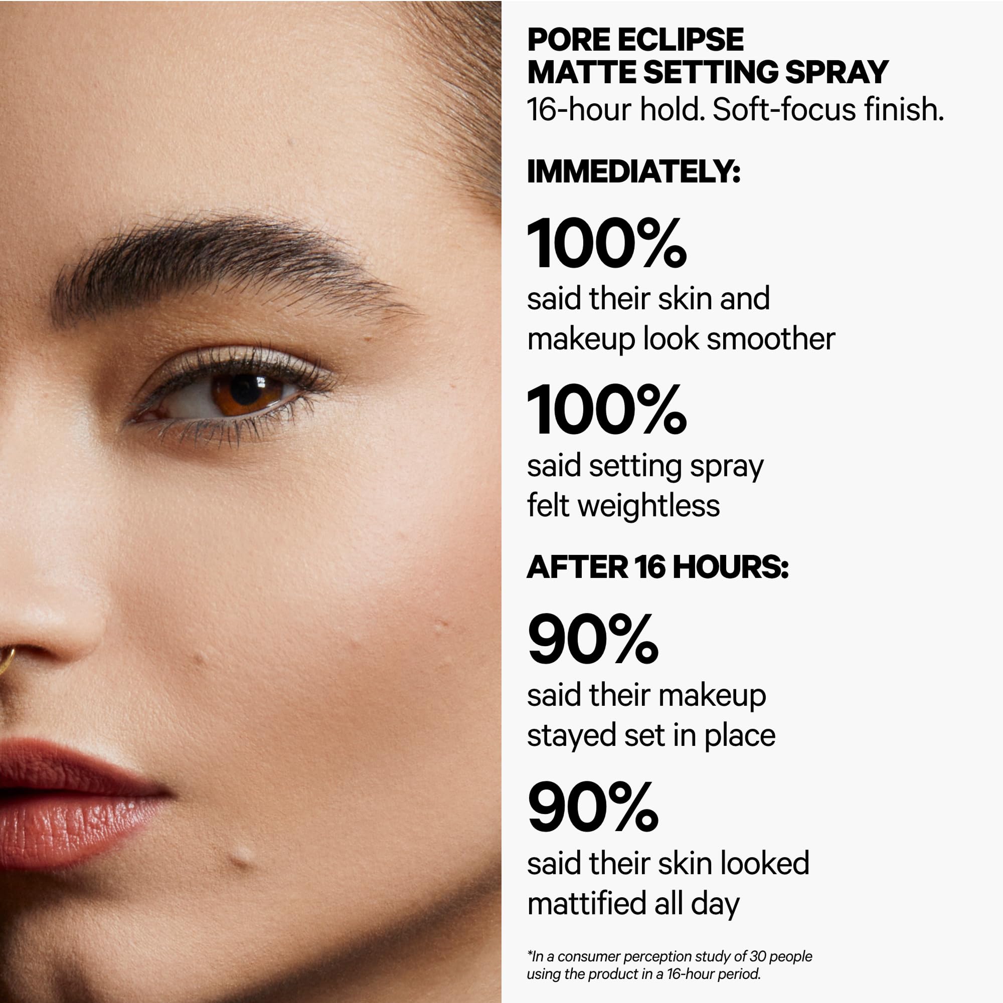 Milk Makeup Pore Eclipse mist application for long-lasting makeup