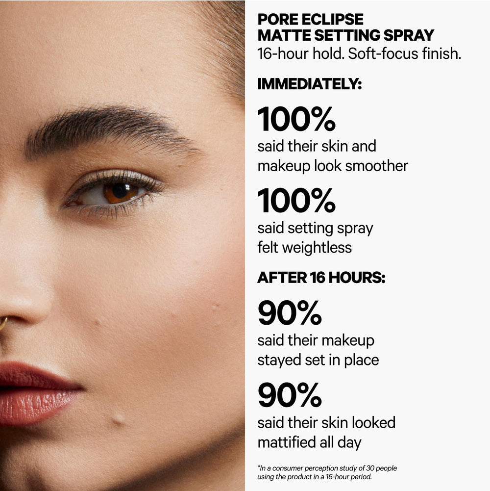 Milk Makeup Pore Eclipse mist application for long-lasting makeup