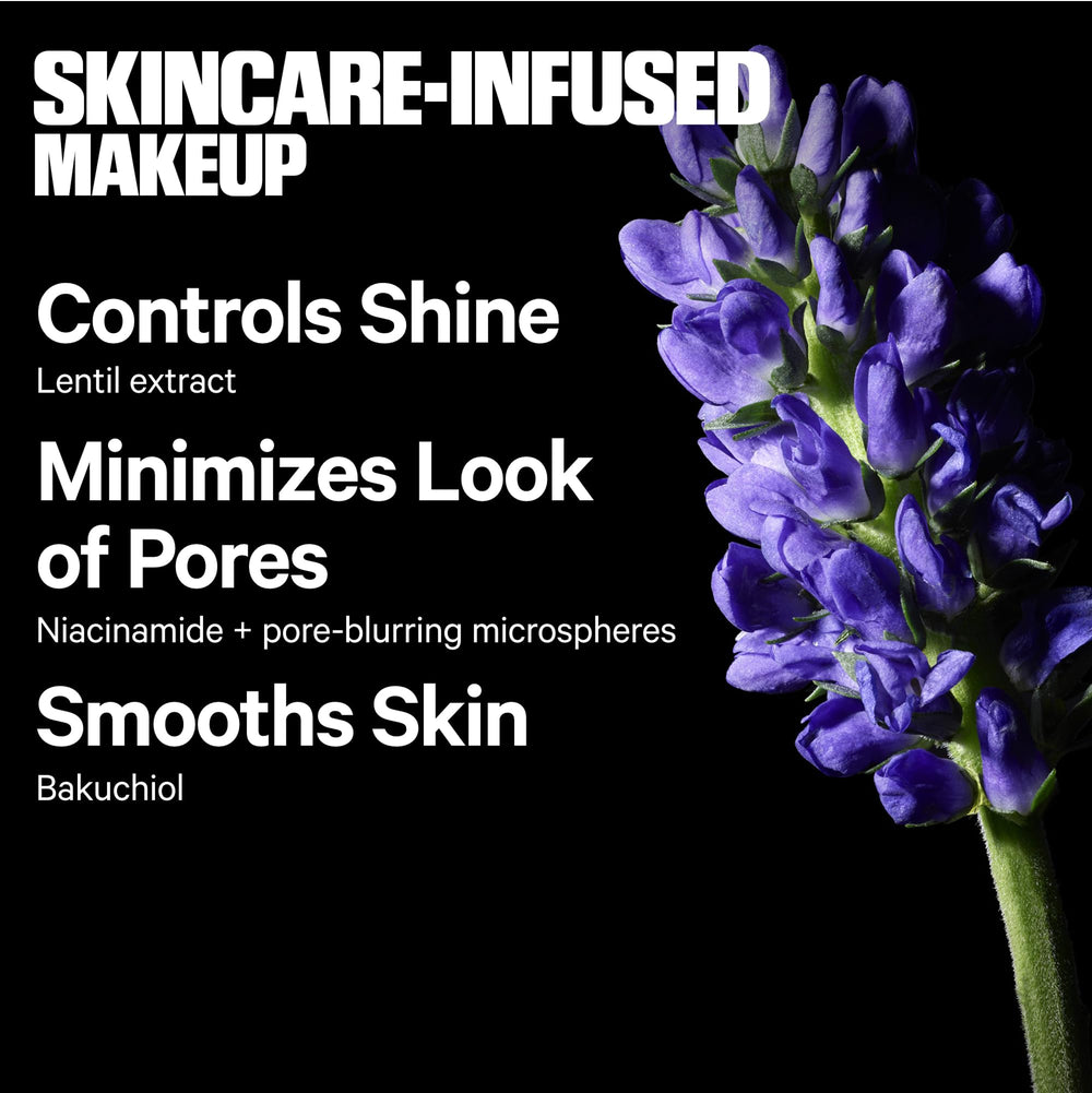Milk Makeup Pore Eclipse translucent light finish leaves no white cast on skin.