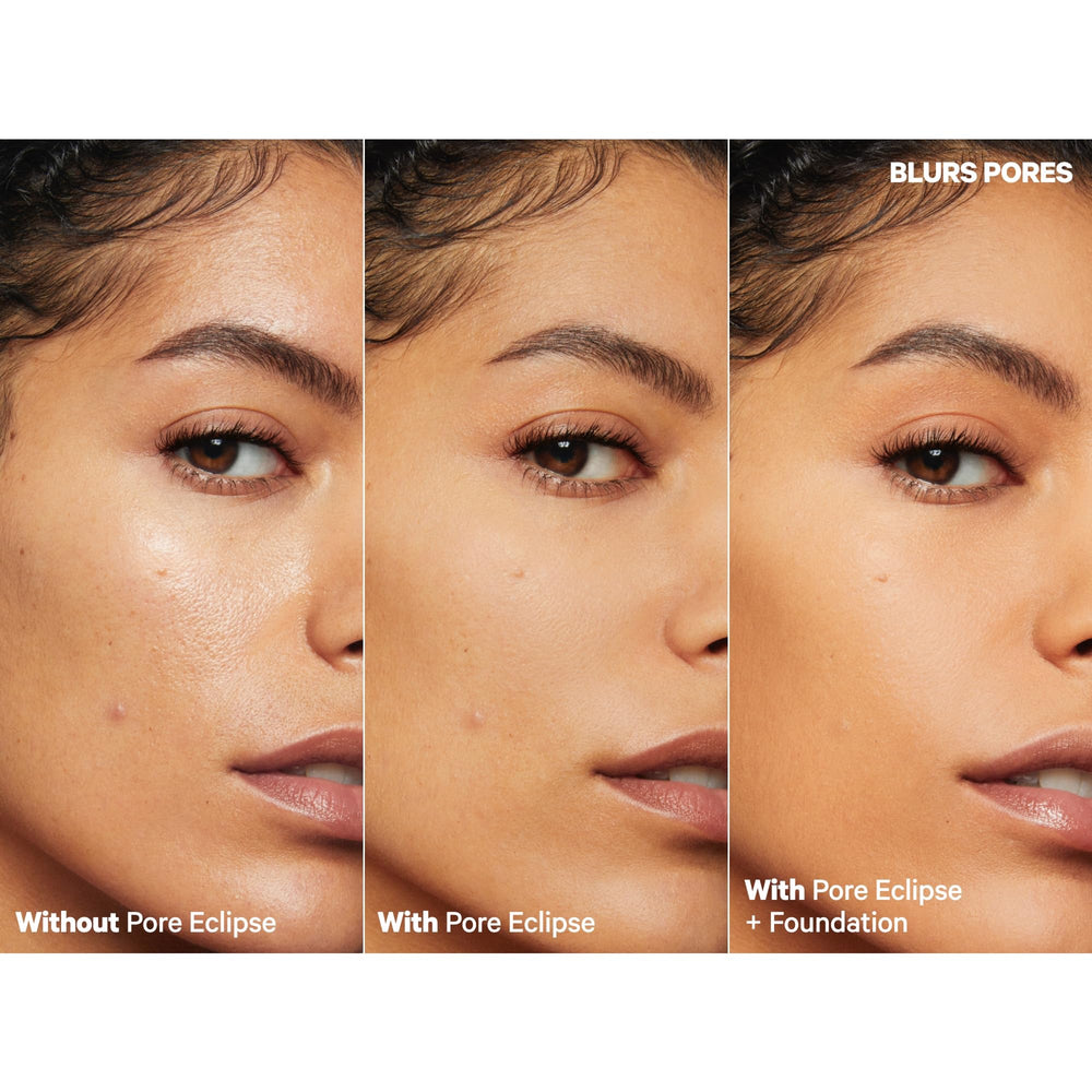 Milk Makeup Pore Eclipse Primer's Blurring Microspheres create a soft-focus matte finish.
