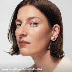 Milk Makeup Sculpt Stick nose contour adds balanced facial emphasis.