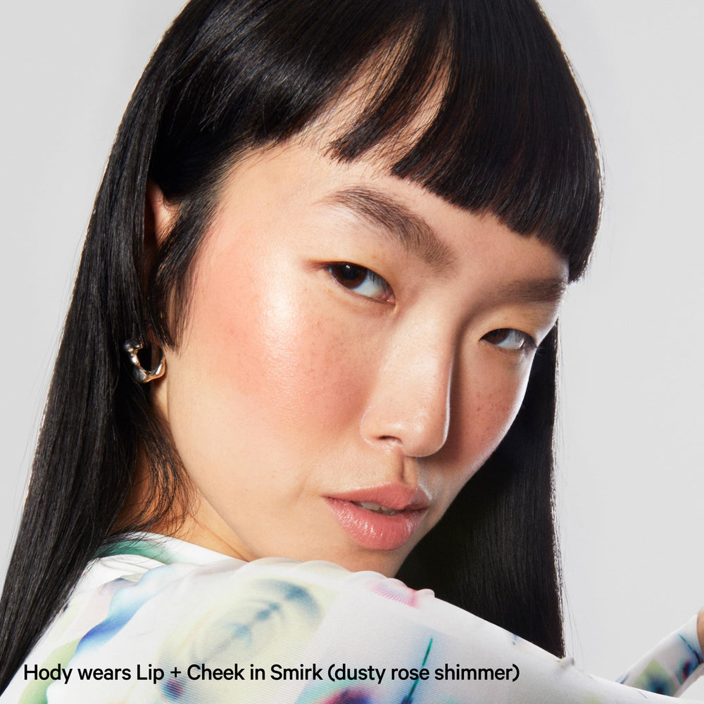 Milk Makeup Smirk shade close-up on skin with subtle shimmer