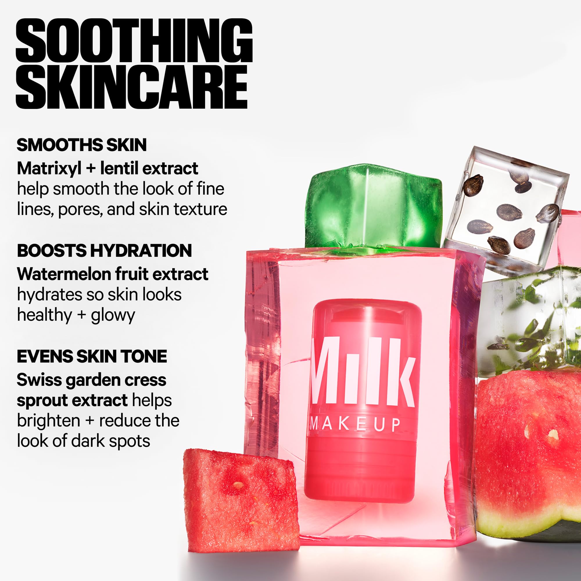 Milk Makeup Watermelon Jelly Glow Serum cap close-up emphasizes compact travel format