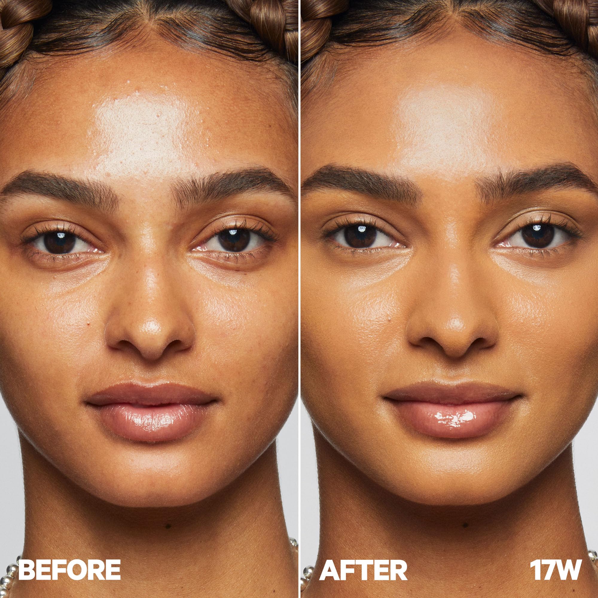 Milk Makeup Future Fluid Concealer under-eye brightening swatch for natural look