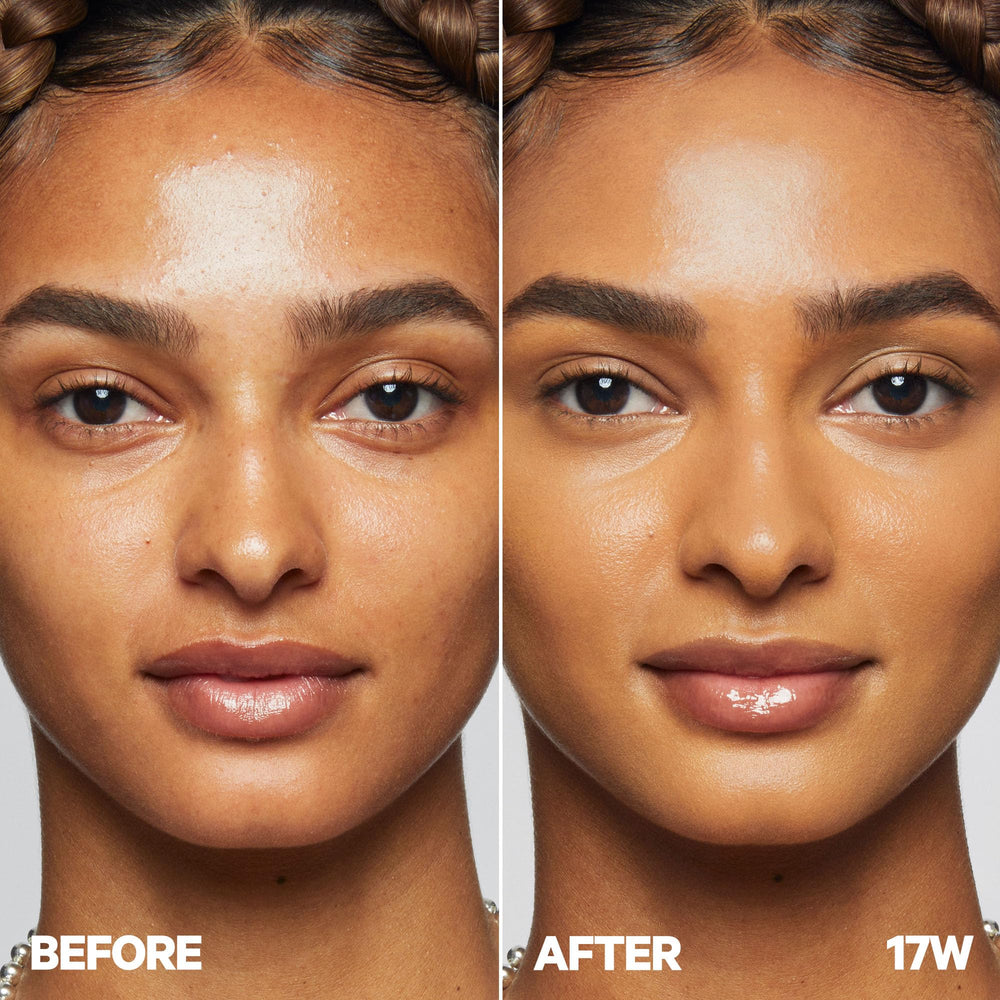 Milk Makeup Future Fluid Concealer under-eye brightening swatch for natural look