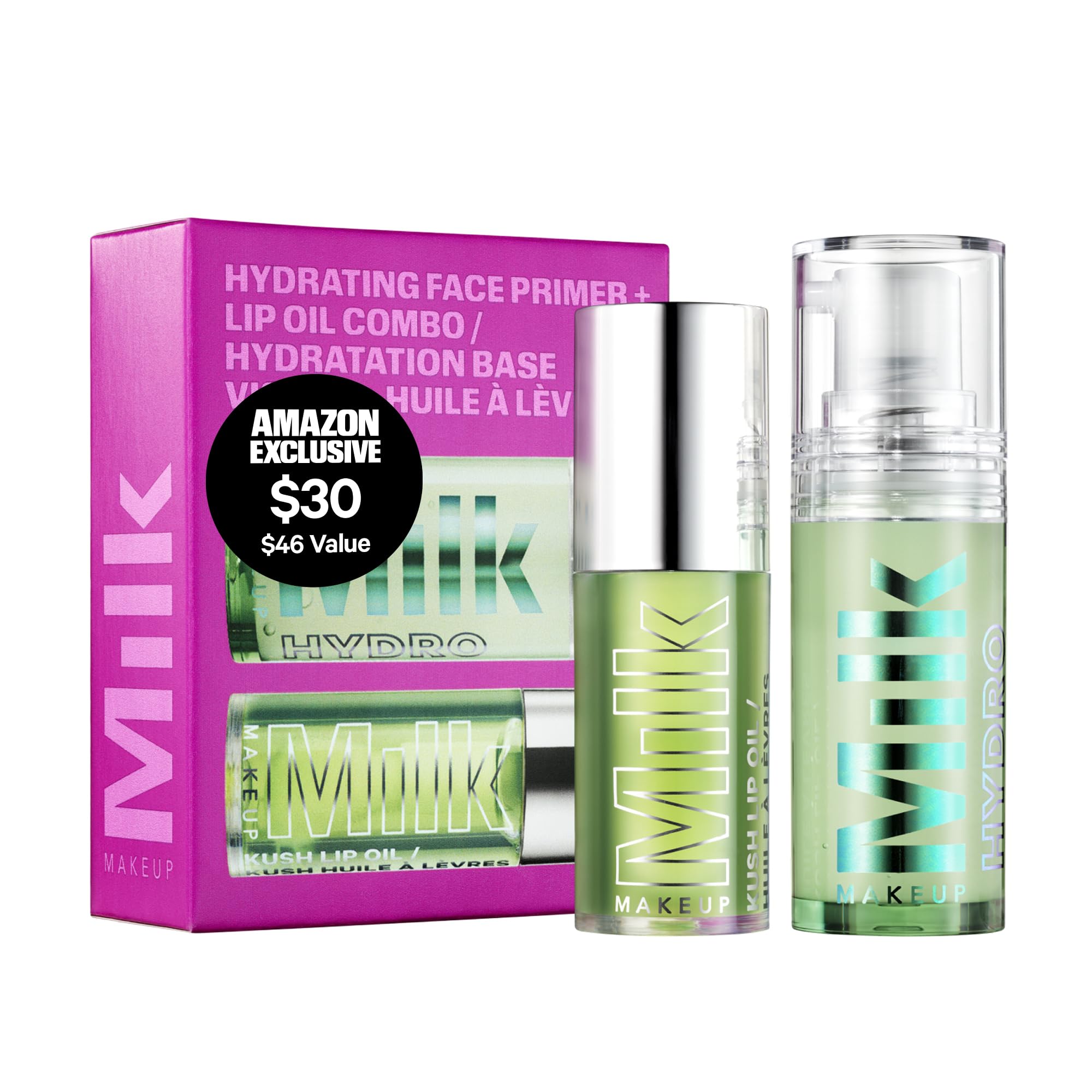 Milk Makeup Hydro Grip Primer mini bottle, travel-ready for long-lasting wear.