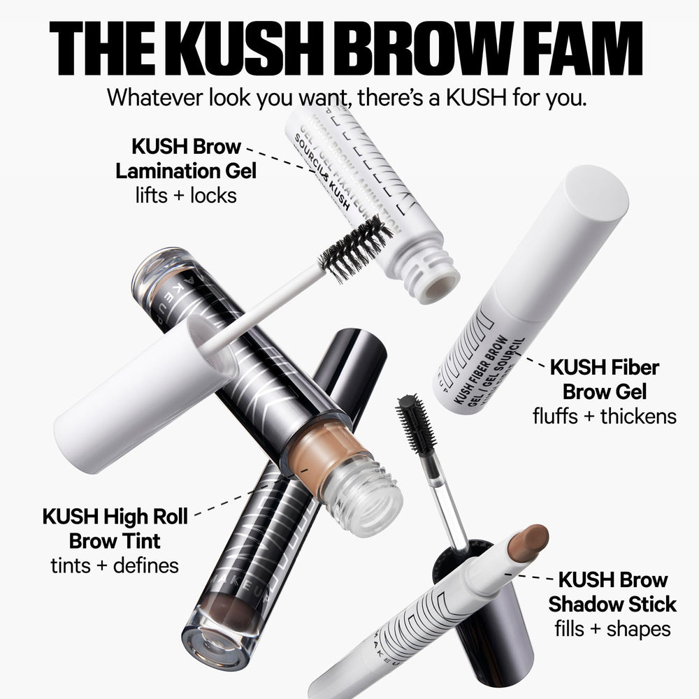 Milk Makeup KUSH Fiber Brow Gel in Dub Auburn shade.