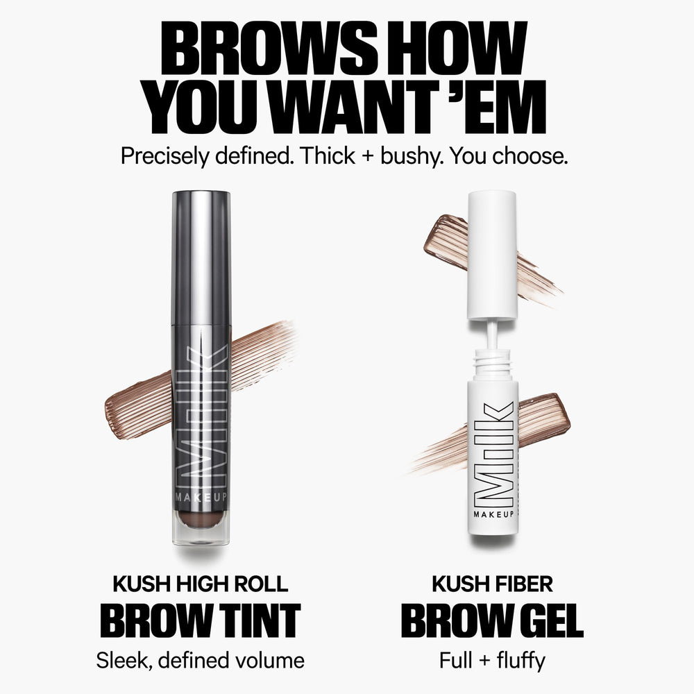 Milk Makeup KUSH Brow Gel with Hemp Seed Oil conditions brows.
