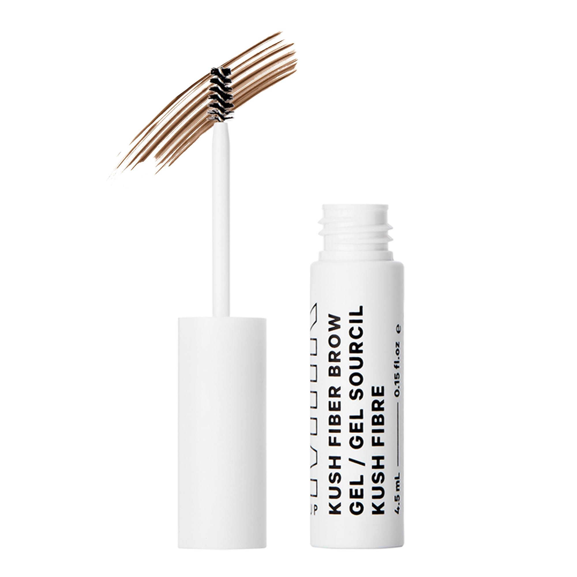 Milk Makeup KUSH Fiber Brow Gel tinted brow fluff for fuller definition.