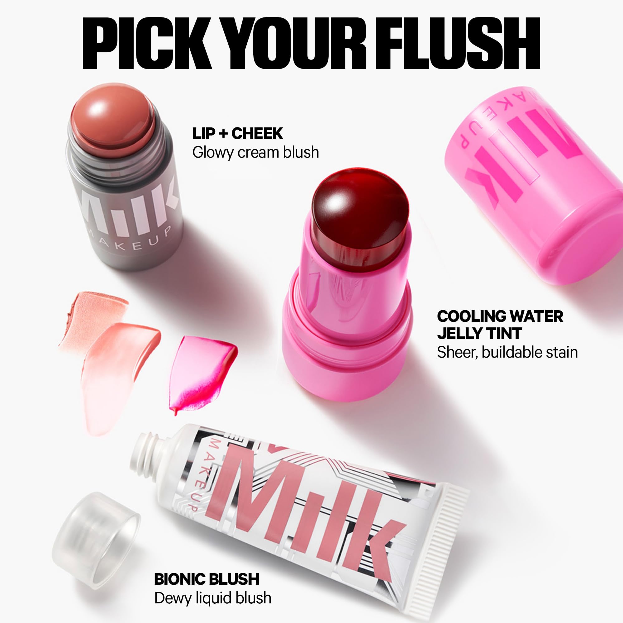 Milk Makeup Lip and Cheek Stick long-lasting color with hydration.