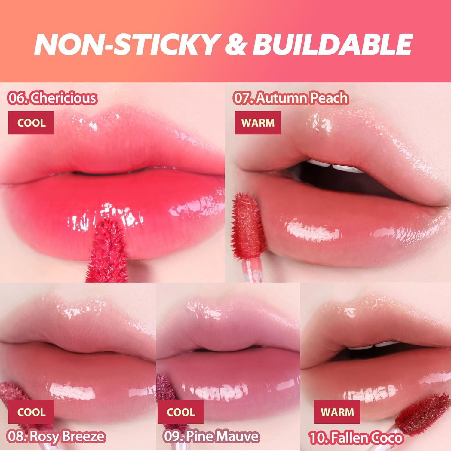 MILKTOUCH Jelly Fit Lip Tint wear-through test during a meal
