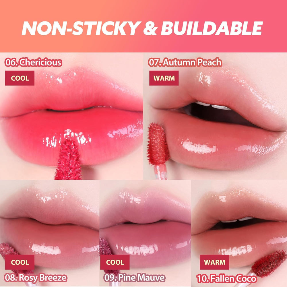 MILKTOUCH Jelly Fit Lip Tint wear-through test during a meal