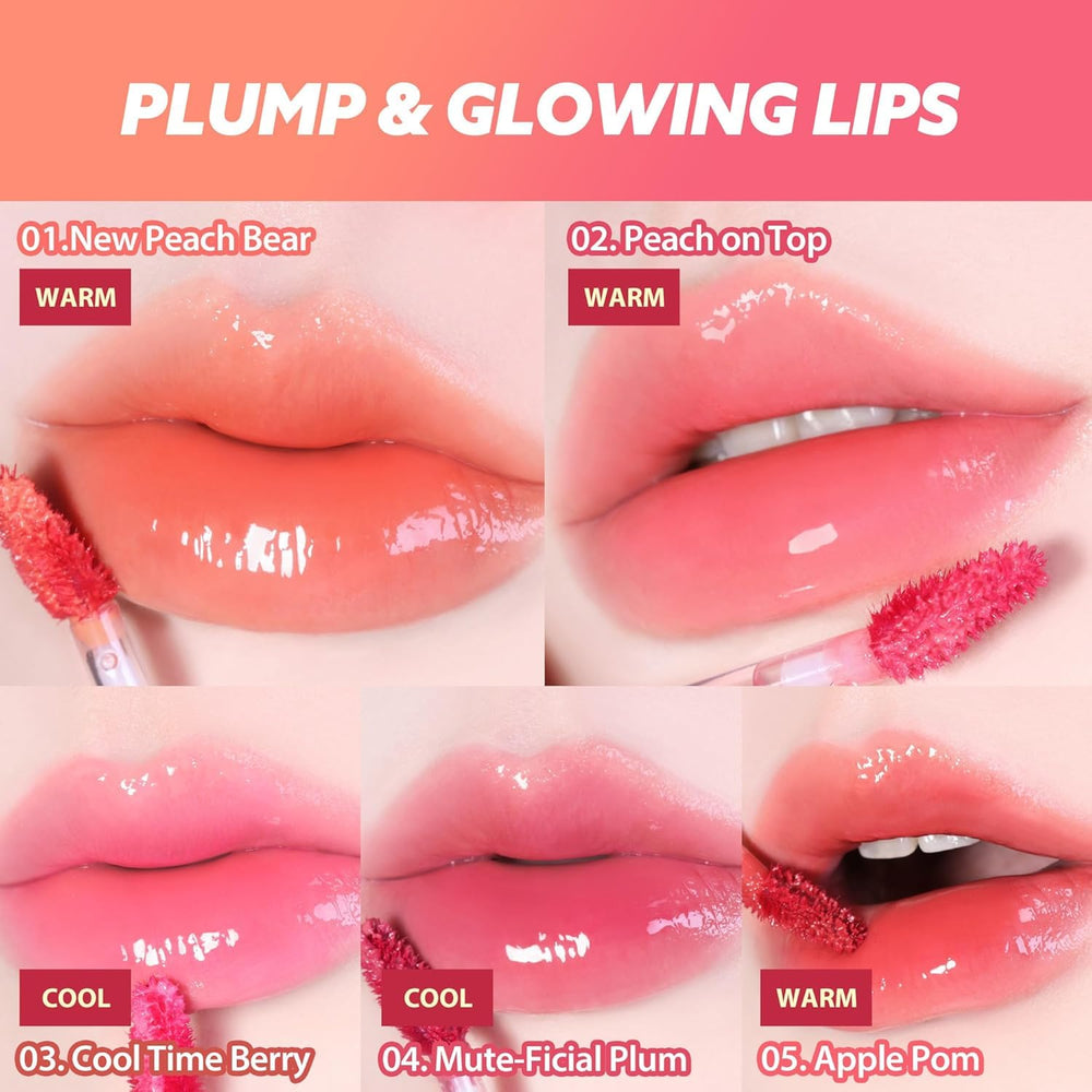 MILKTOUCH Jelly Fit Lip Tint Rosy Breeze cooling plump effect on lips