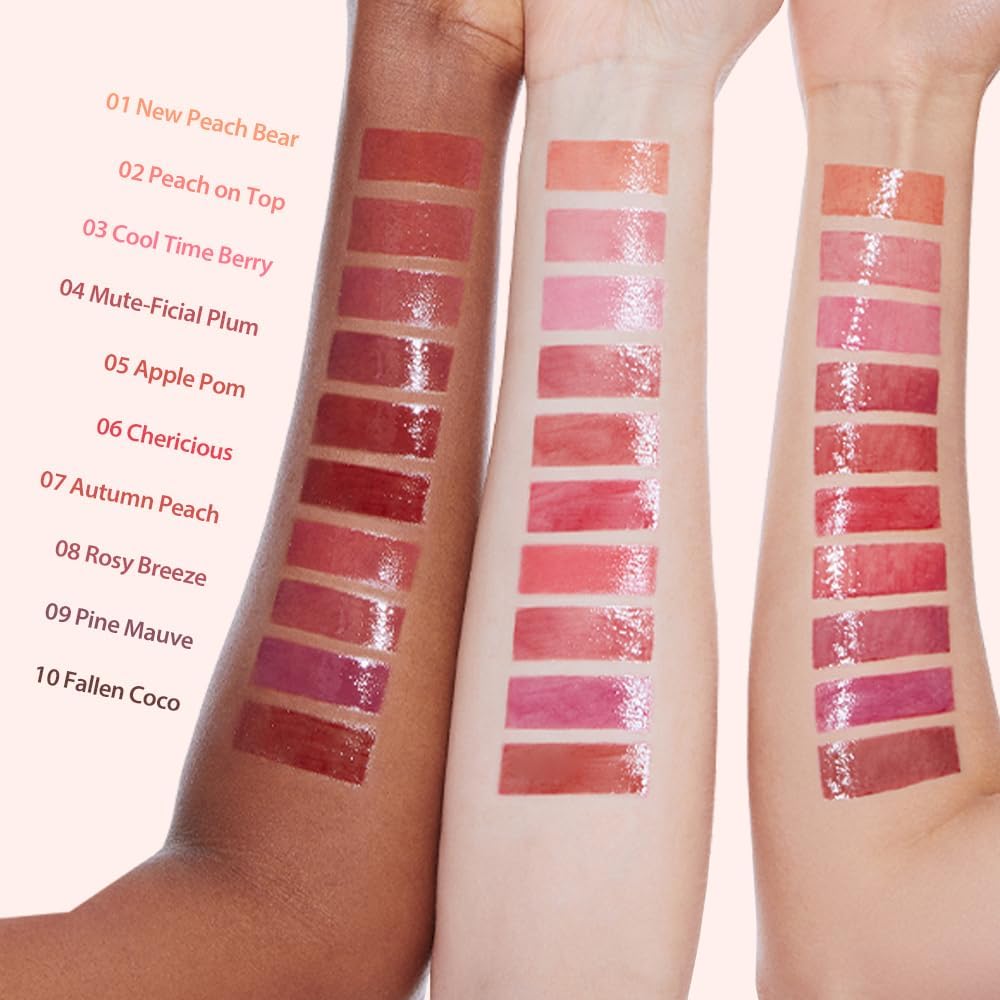 MILKTOUCH Jelly Fit Lip Tint shade range of 10 colors