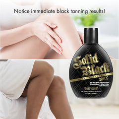 Millennium Tanning Solid Black 200X color fade defense boosts longevity.