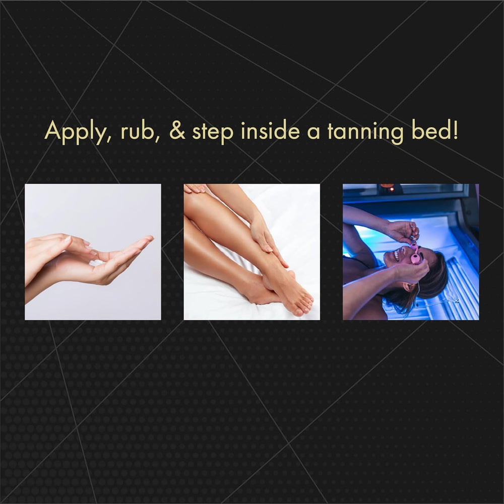 Millennium Tanning Solid Black 200X outdoor or bed tanning compatibility.
