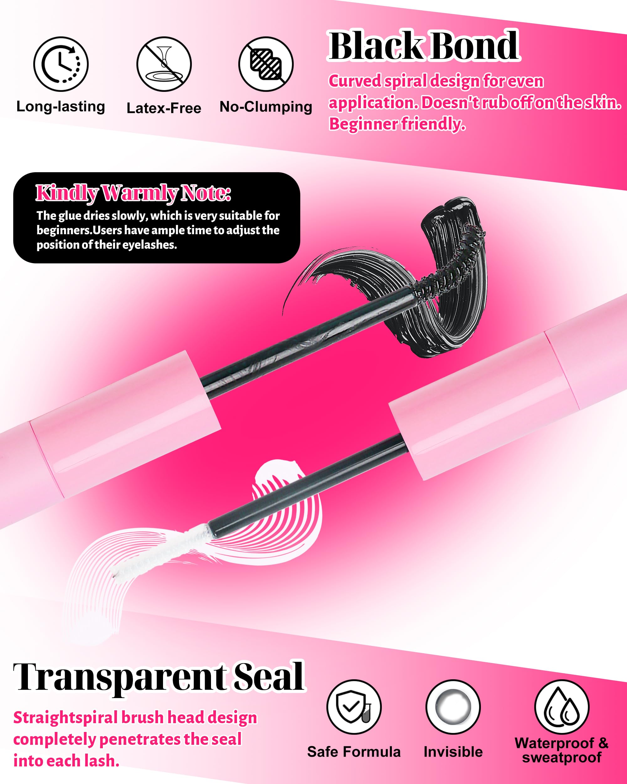 MilyBest D-Curl Lash Clusters showing density options 60D-150D