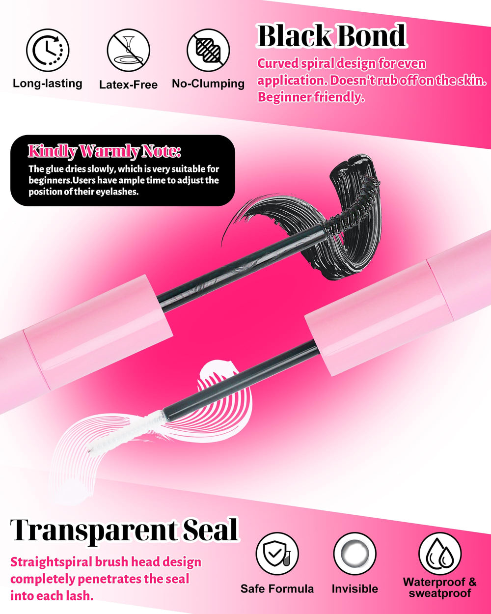 MilyBest D-Curl Lash Clusters showing density options 60D-150D