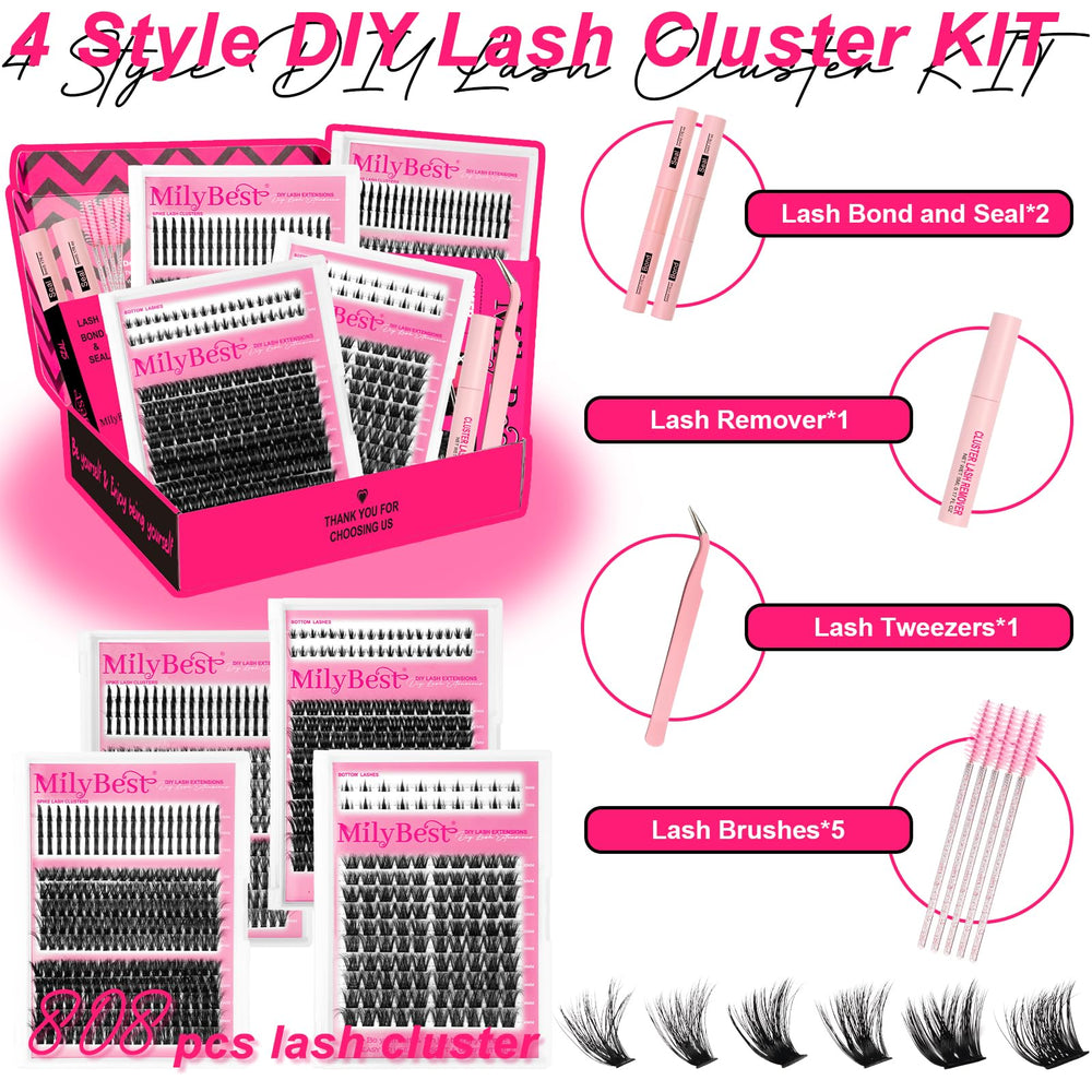 MilyBest dual-ended lash glue shows strong bond and precise sealing.