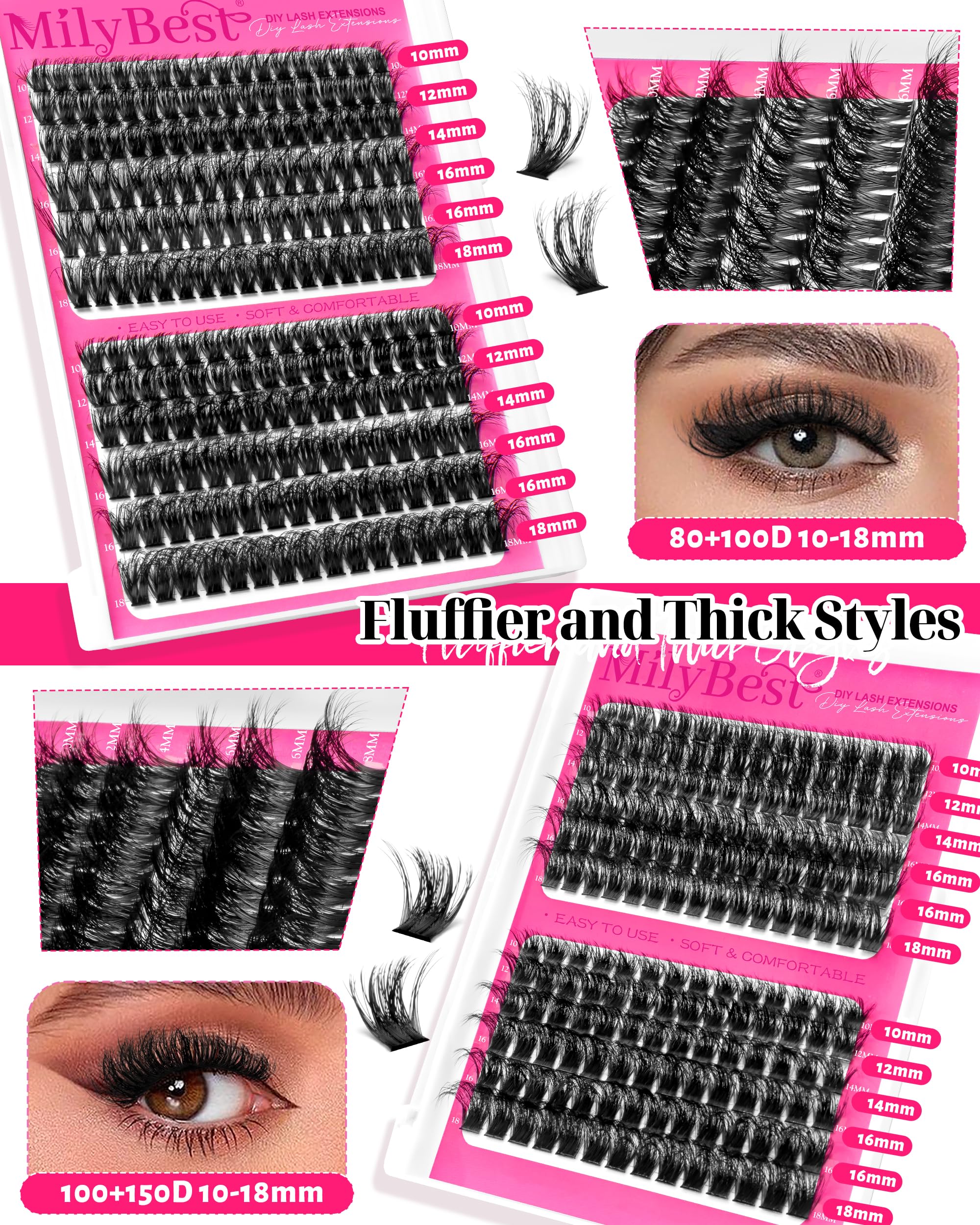 MilyBest Eyelash Makeup Remover 5ml aids gentle post-application cleansing