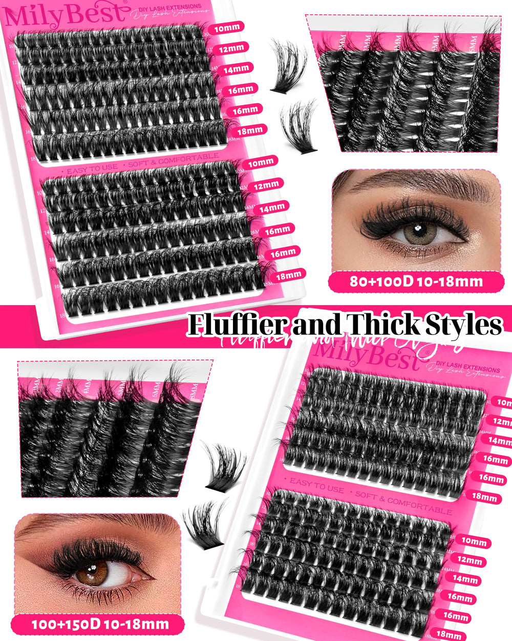 MilyBest Eyelash Makeup Remover 5ml aids gentle post-application cleansing