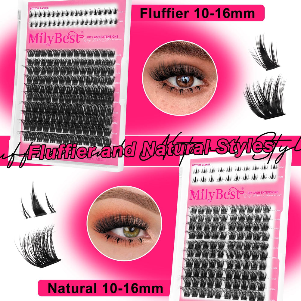 MilyBest eyelash tweezers for controlled, precise placement.