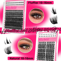 MilyBest eyelash tweezers for controlled, precise placement.