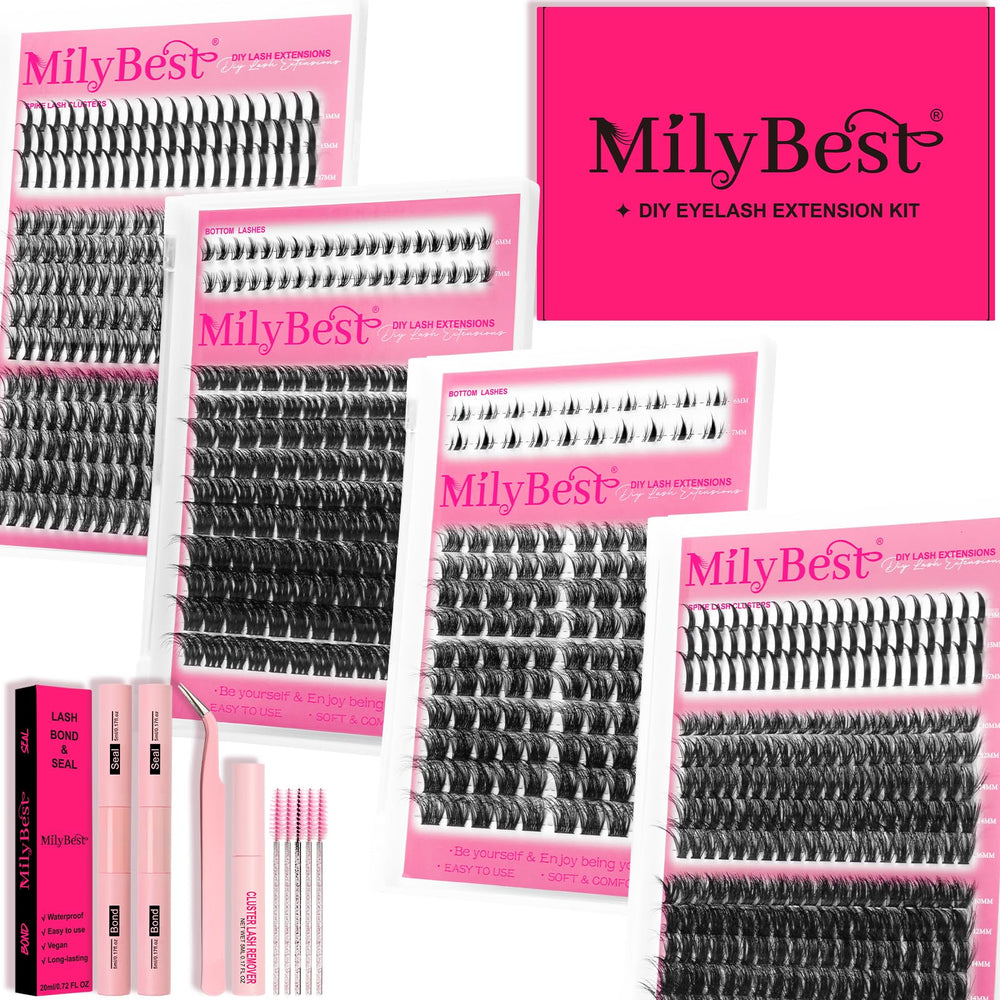 MilyBest high-density volume options from 60D to 150D.
