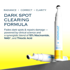 mimmua Dark Spot Ampoule night-application scene for overnight fading