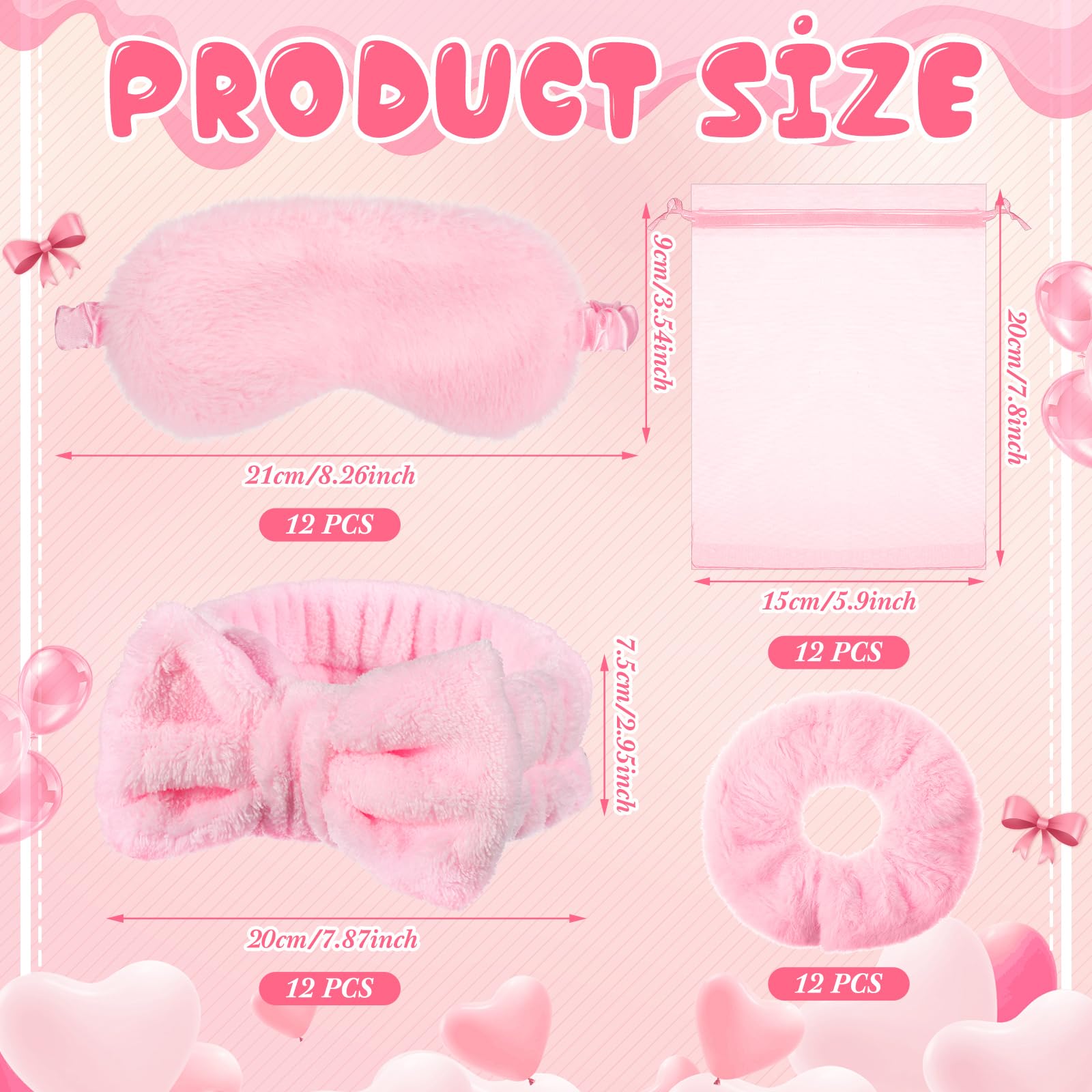 Mimorou plush eye mask pink promotes restful sleep and relaxation.